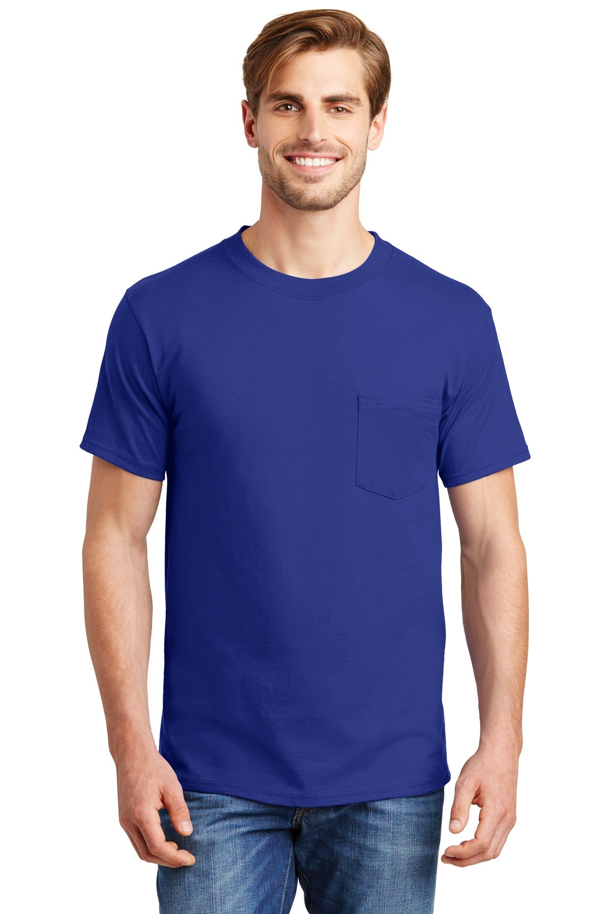 Hanes ®  Beefy-T ®  - 100% Cotton T-Shirt with Pocket. 5190