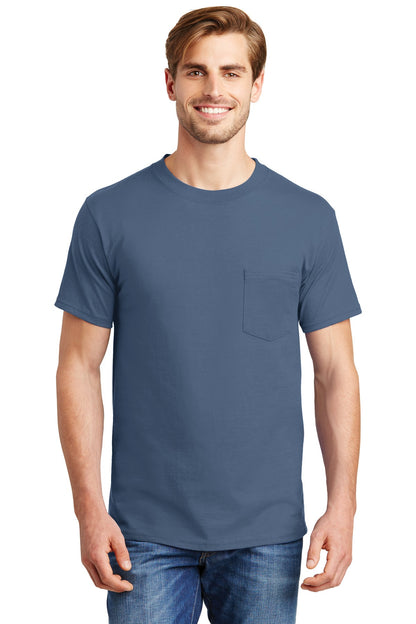 Hanes ®  Beefy-T ®  - 100% Cotton T-Shirt with Pocket. 5190