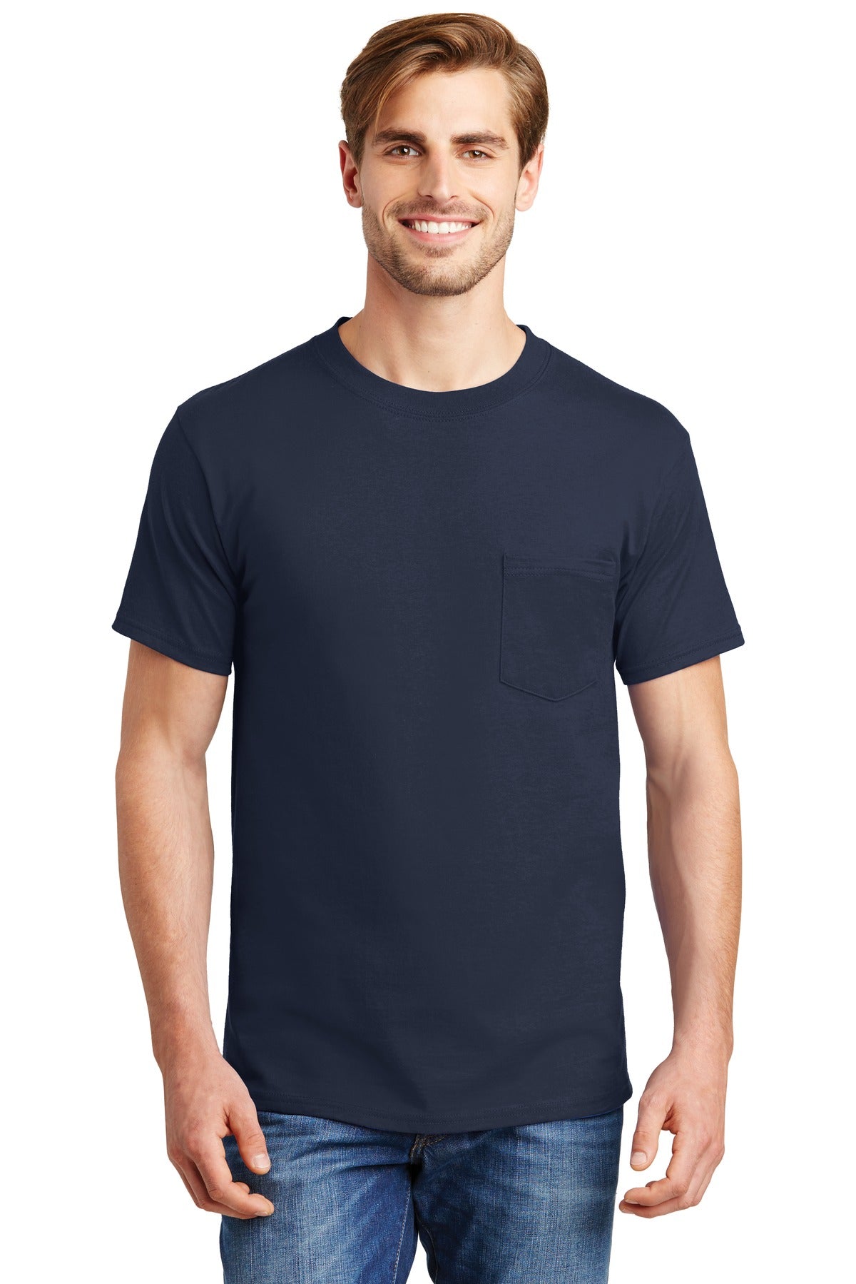 Hanes ®  Beefy-T ®  - 100% Cotton T-Shirt with Pocket. 5190