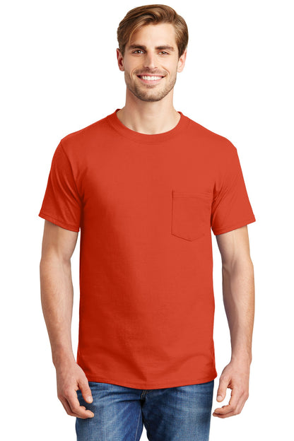 Hanes ®  Beefy-T ®  - 100% Cotton T-Shirt with Pocket. 5190