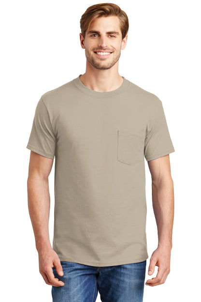 Hanes ®  Beefy-T ®  - 100% Cotton T-Shirt with Pocket. 5190