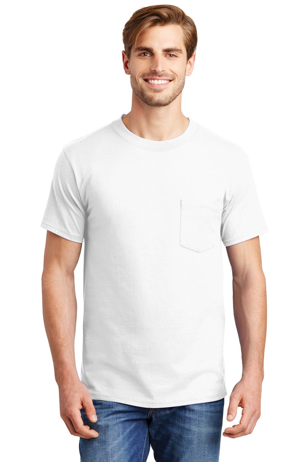 Hanes ®  Beefy-T ®  - 100% Cotton T-Shirt with Pocket. 5190