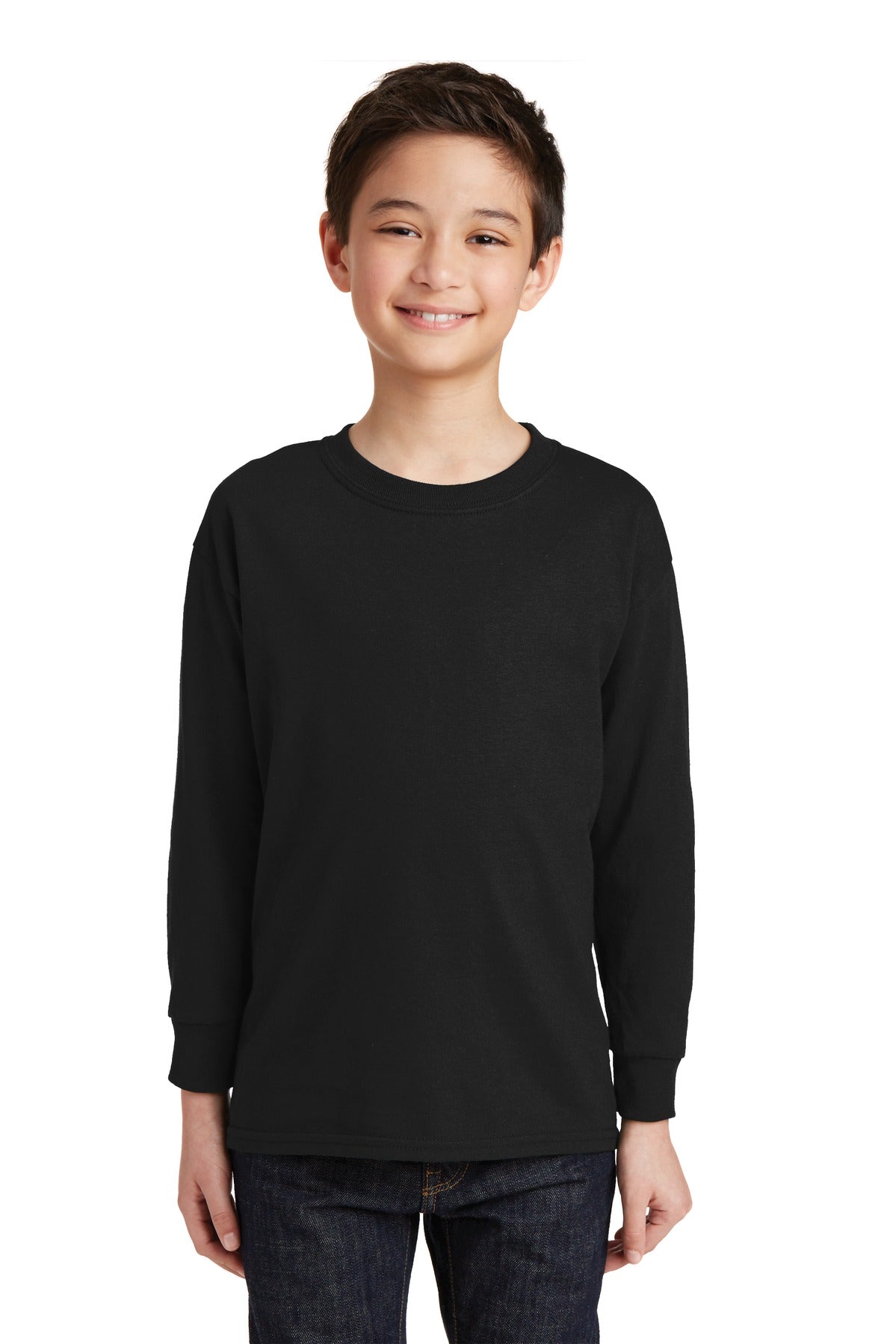 Gildan ®  Youth Heavy Cotton ™  100% Cotton Long Sleeve T-Shirt. 5400B