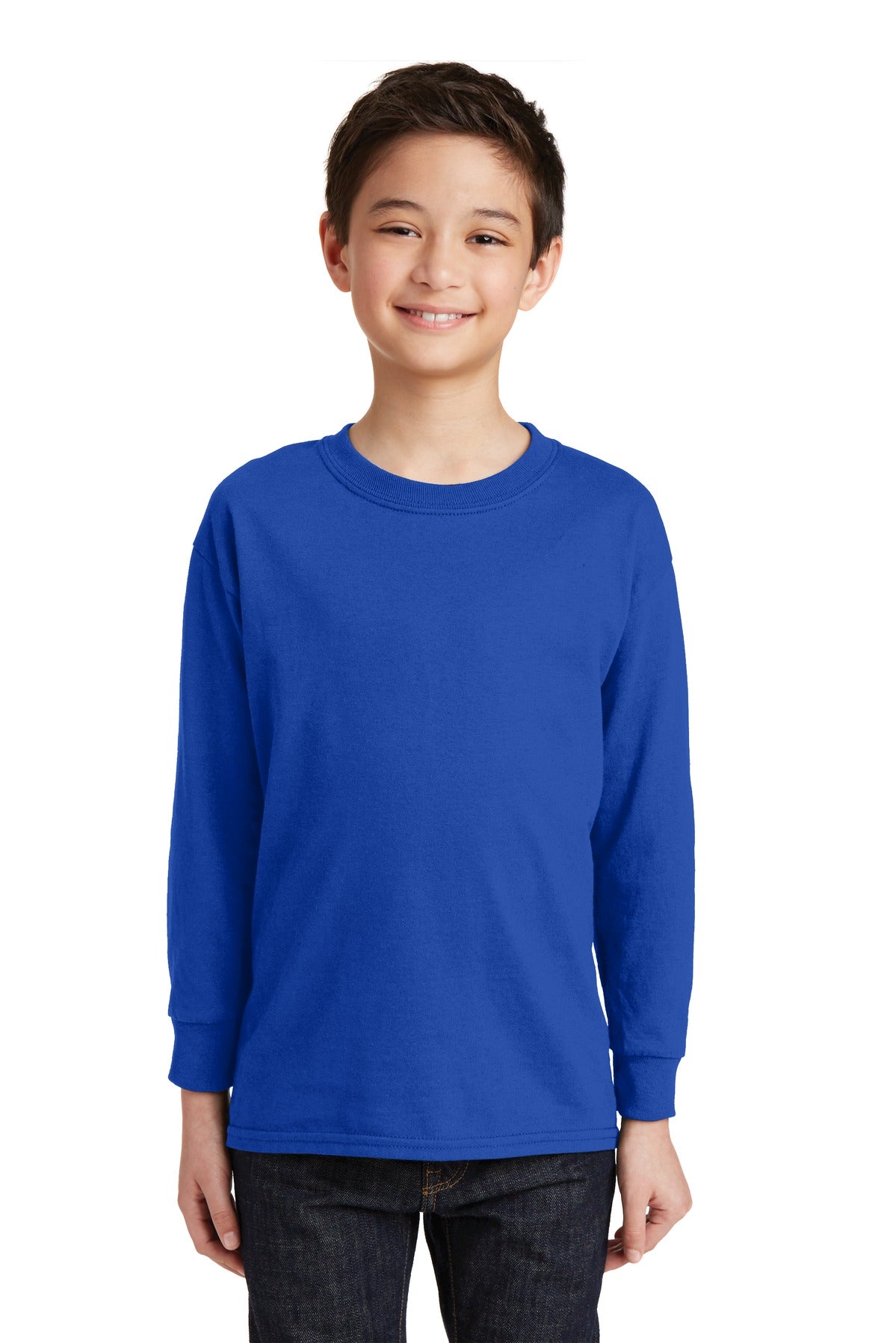 Gildan ®  Youth Heavy Cotton ™  100% Cotton Long Sleeve T-Shirt. 5400B