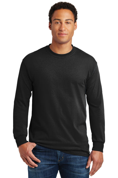 Gildan ®  - Heavy Cotton ™  100% Cotton Long Sleeve T-Shirt.  5400 - Black