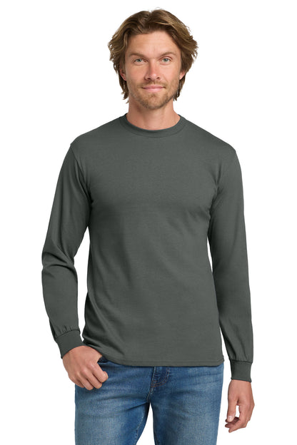 Gildan ®  - Heavy Cotton ™  100% Cotton Long Sleeve T-Shirt.  5400 - Charcoal