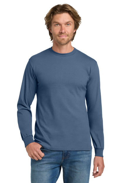 Gildan ®  - Heavy Cotton ™  100% Cotton Long Sleeve T-Shirt.  5400 - Indigo Blue