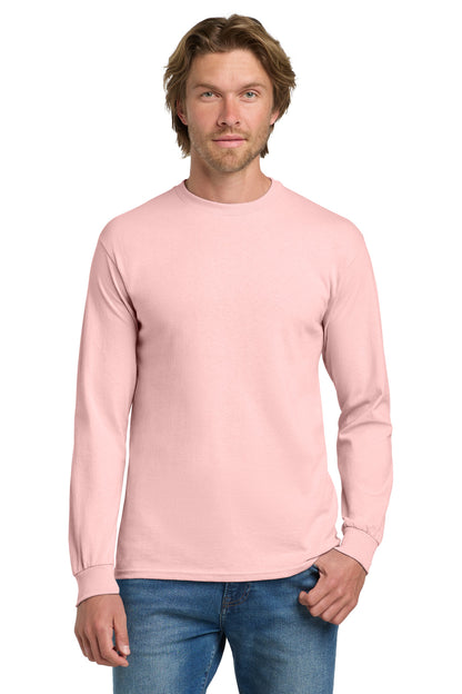 Gildan ®  - Heavy Cotton ™  100% Cotton Long Sleeve T-Shirt.  5400 - Light Pink