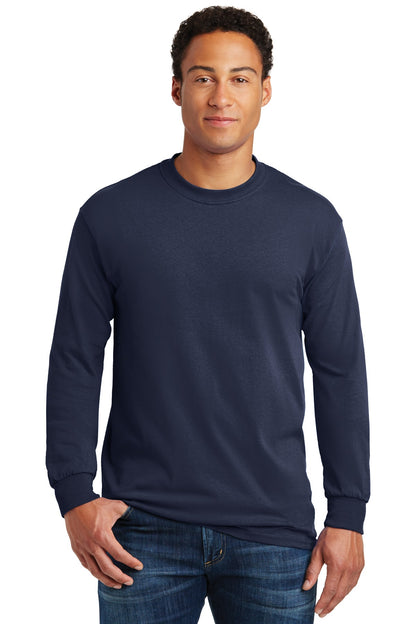 Gildan ®  - Heavy Cotton ™  100% Cotton Long Sleeve T-Shirt.  5400 - Navy