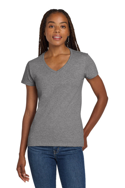 Gildan ®  Women's Heavy Cotton ™  100% Cotton V-Neck T-Shirt. 5V00L