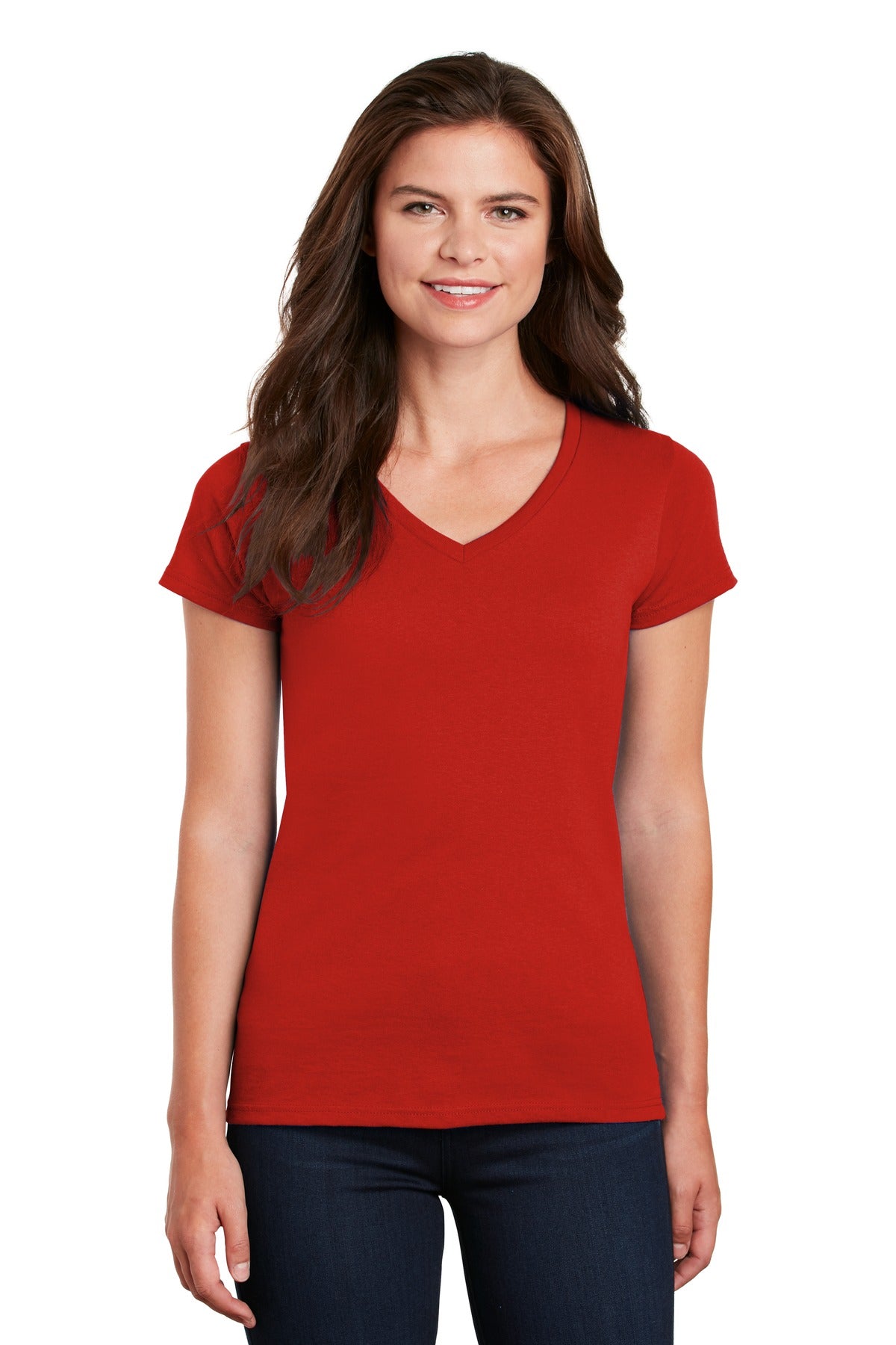 Gildan ®  Women's Heavy Cotton ™  100% Cotton V-Neck T-Shirt. 5V00L