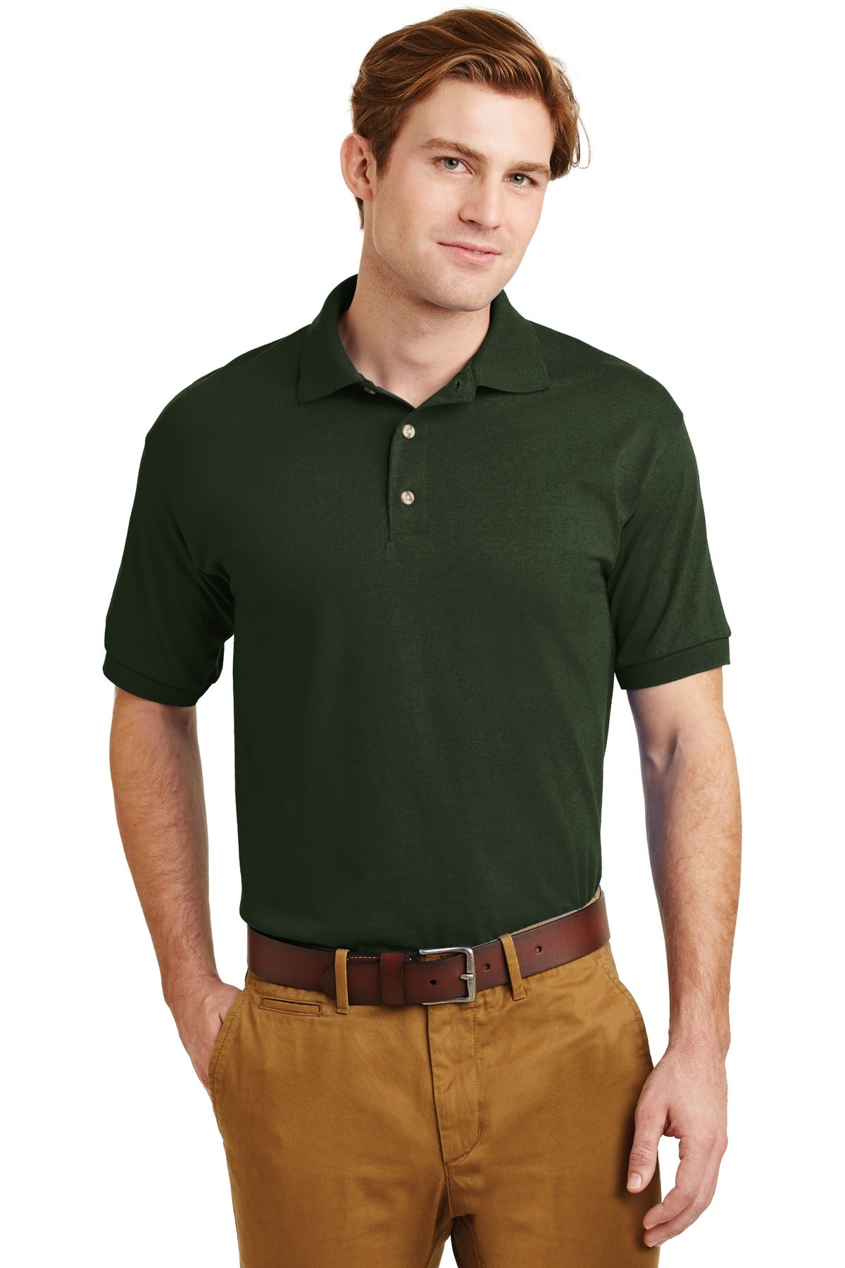 Gildan ®  - DryBlend ®  6-Ounce Jersey Knit Sport Shirt.  8800 - Forest Green