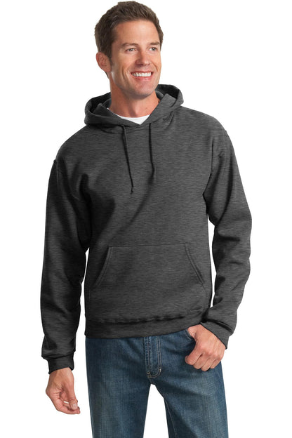 Jerzees® - NuBlend® Pullover Hooded Sweatshirt.  996M - Black Heather