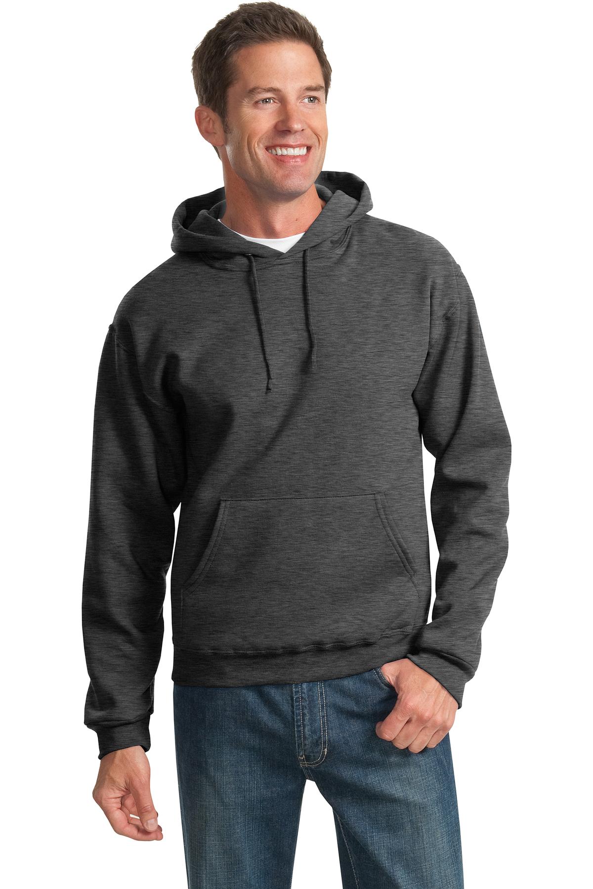 Jerzees® - NuBlend® Pullover Hooded Sweatshirt.  996M - Black Heather