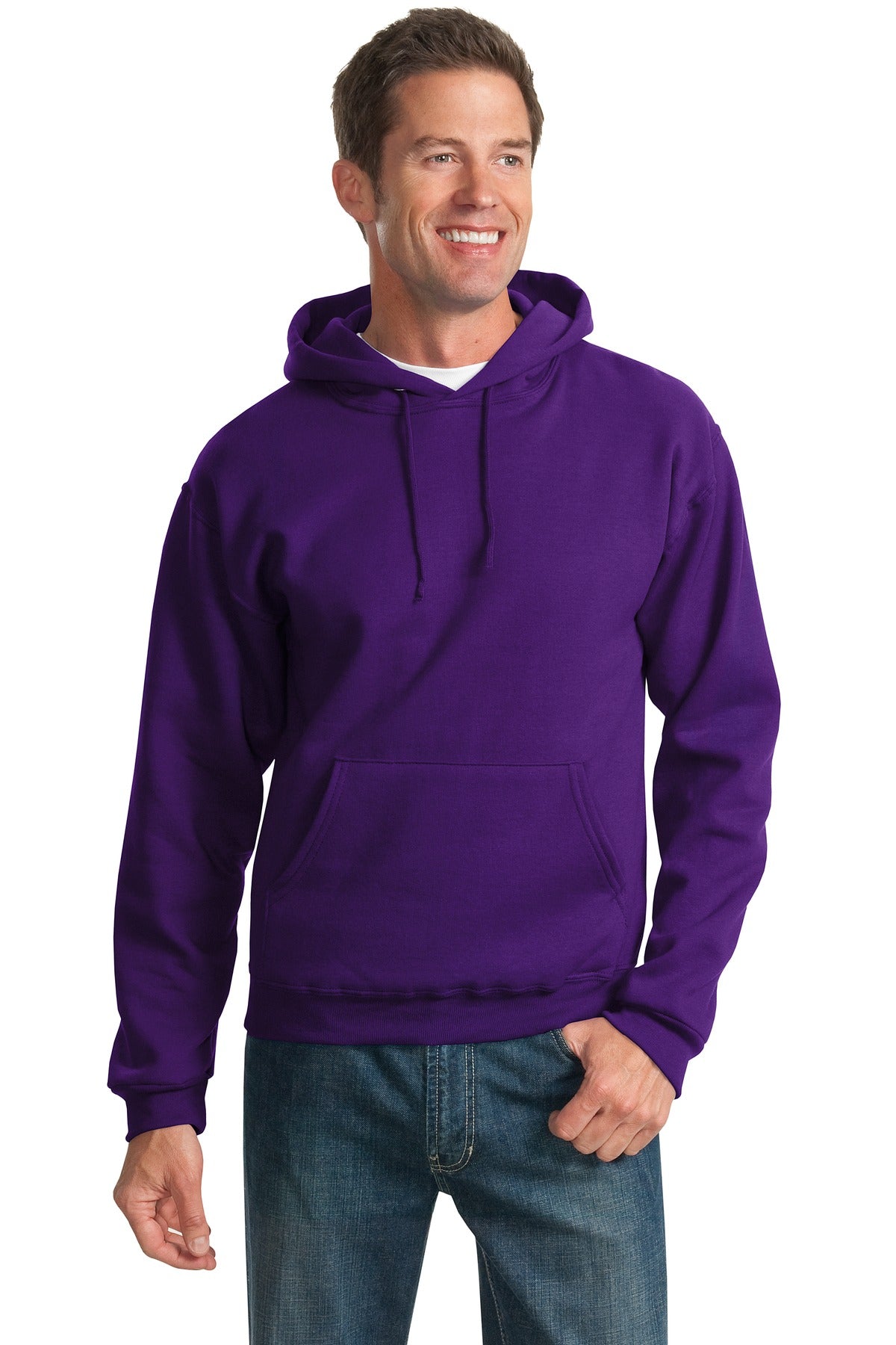 Jerzees® - NuBlend® Pullover Hooded Sweatshirt.  996M - Deep Purple