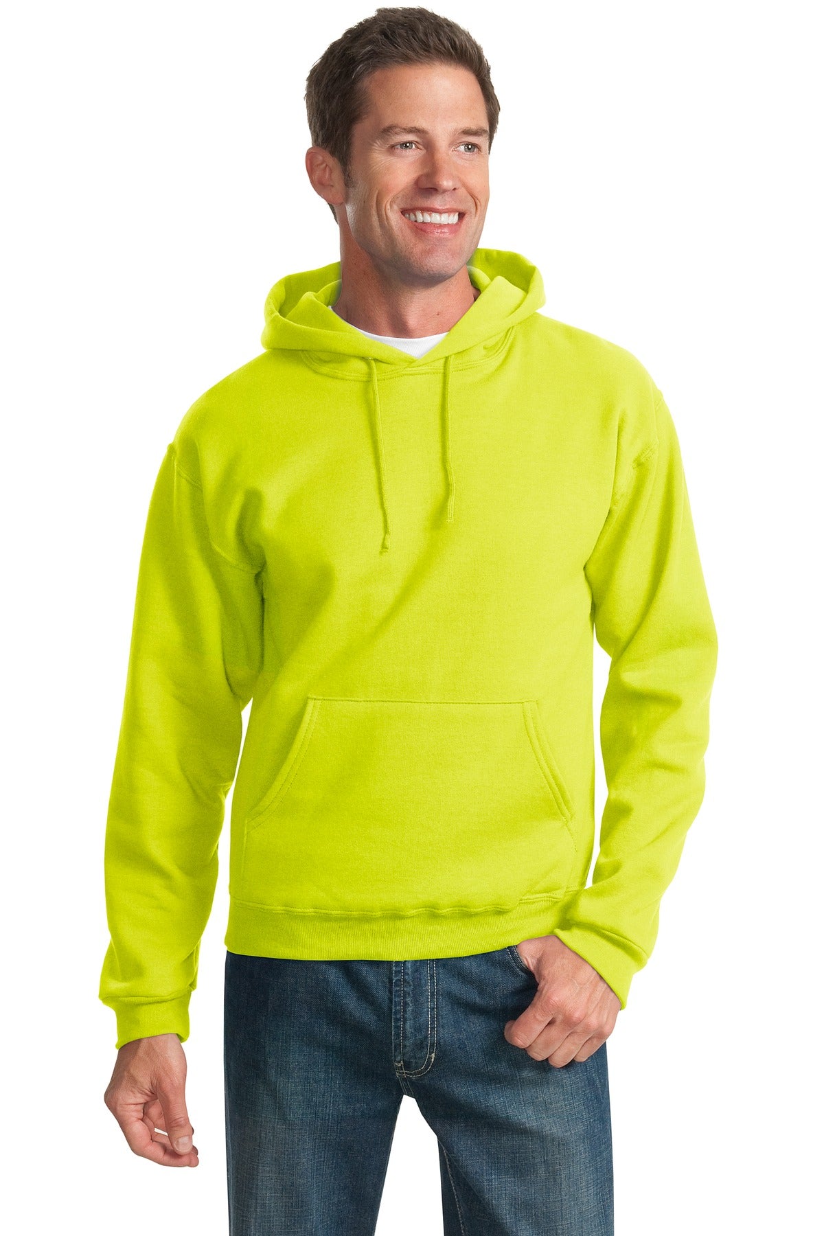 Jerzees® - NuBlend® Pullover Hooded Sweatshirt.  996M - Safety Green