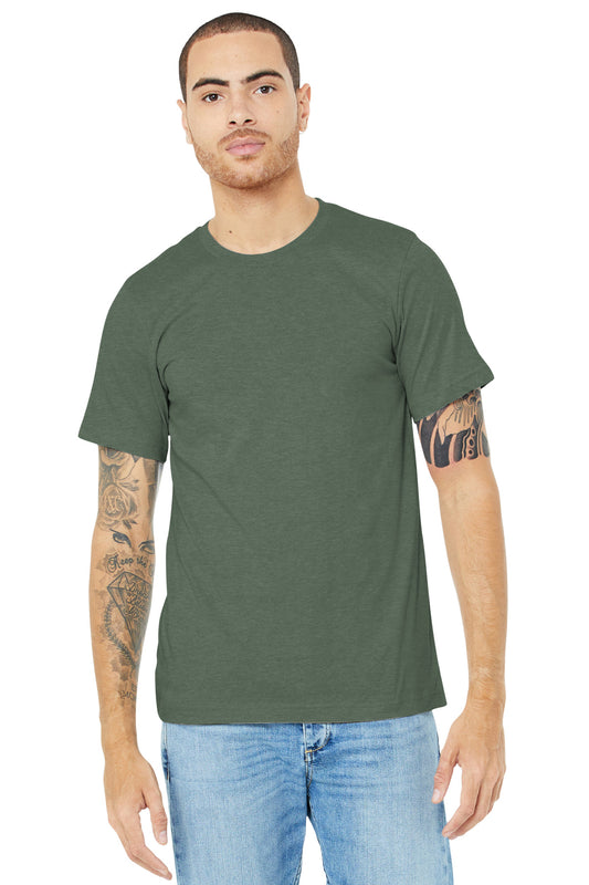 BELLA+CANVAS  ®  Unisex Heather CVC Short Sleeve Tee. BC3001CVC - Heather Military Green