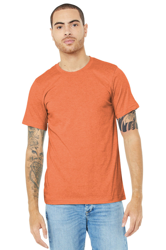 BELLA+CANVAS  ®  Unisex Heather CVC Short Sleeve Tee. BC3001CVC - Heather Orange