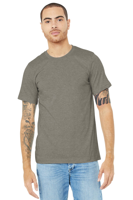 BELLA+CANVAS  ®  Unisex Heather CVC Short Sleeve Tee. BC3001CVC - Heather Stone