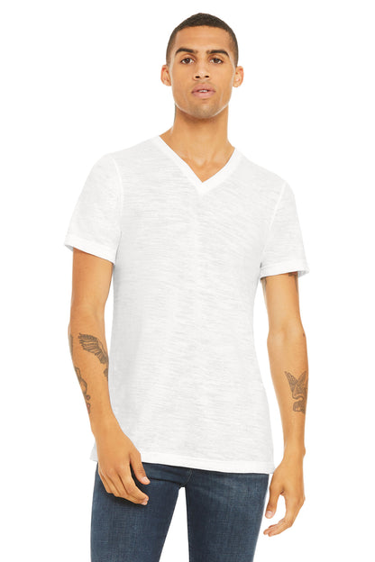 BELLA+CANVAS ®  Unisex Textured Jersey V-Neck Tee BC3655