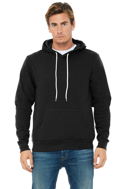 BELLA+CANVAS  ®  Unisex Sponge Fleece Pullover Hoodie. BC3719 - Black