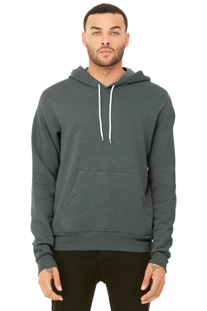 BELLA+CANVAS ® Unisex Sponge Fleece Pullover Hoodie. BC3719 - Deep Heather