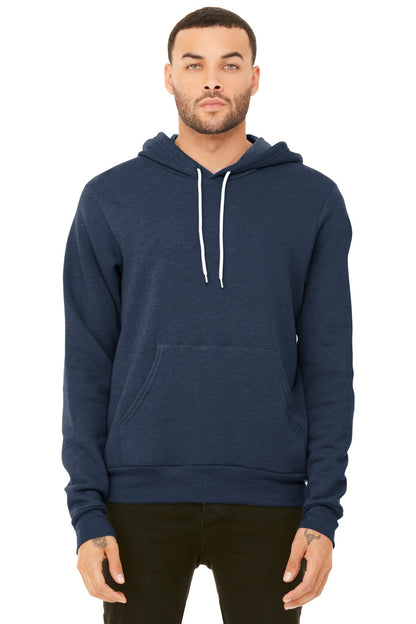 BELLA+CANVAS  ®  Unisex Sponge Fleece Pullover Hoodie. BC3719 - Heather Navy