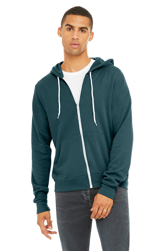 BELLA+CANVAS  ®  Unisex Sponge Fleece Full-Zip Hoodie. BC3739 - Atlantic