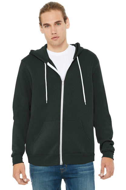 BELLA+CANVAS ® Unisex Sponge Fleece Full-Zip Hoodie. BC3739 - Dark Grey