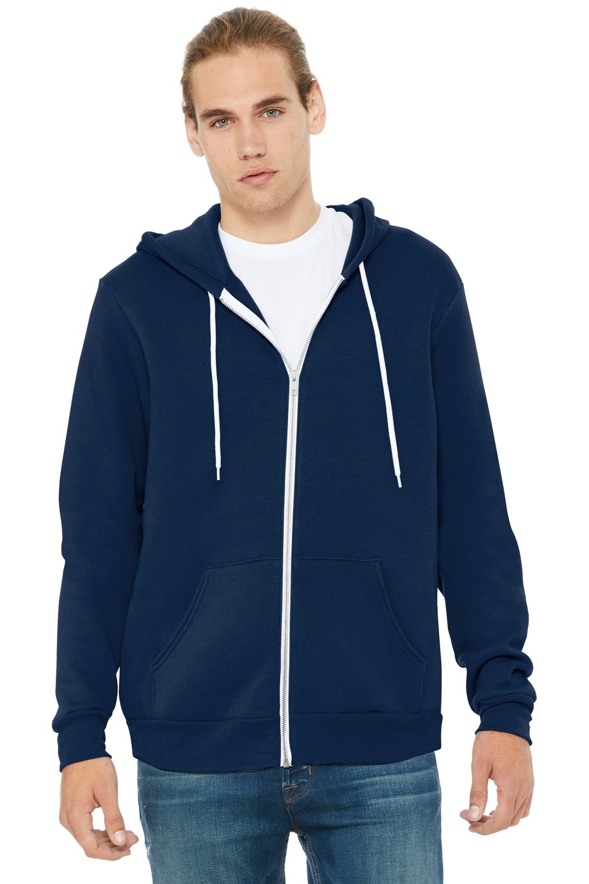 BELLA+CANVAS  ®  Unisex Sponge Fleece Full-Zip Hoodie. BC3739 - Navy