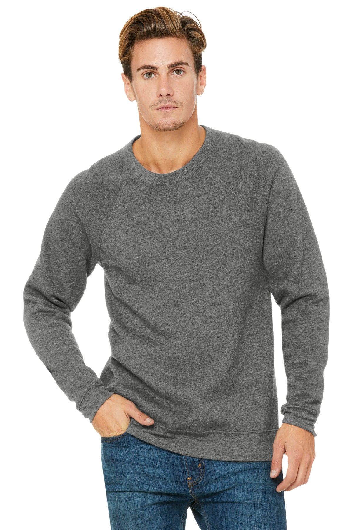 BELLA+CANVAS ® Unisex Sponge Fleece Raglan Sweatshirt. BC3901