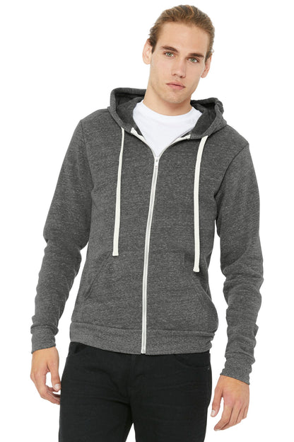 BELLA+CANVAS ® Unisex Triblend Sponge Fleece Full-Zip Hoodie. BC3909