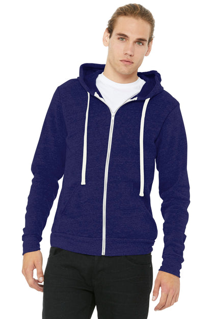 BELLA+CANVAS ® Unisex Triblend Sponge Fleece Full-Zip Hoodie. BC3909