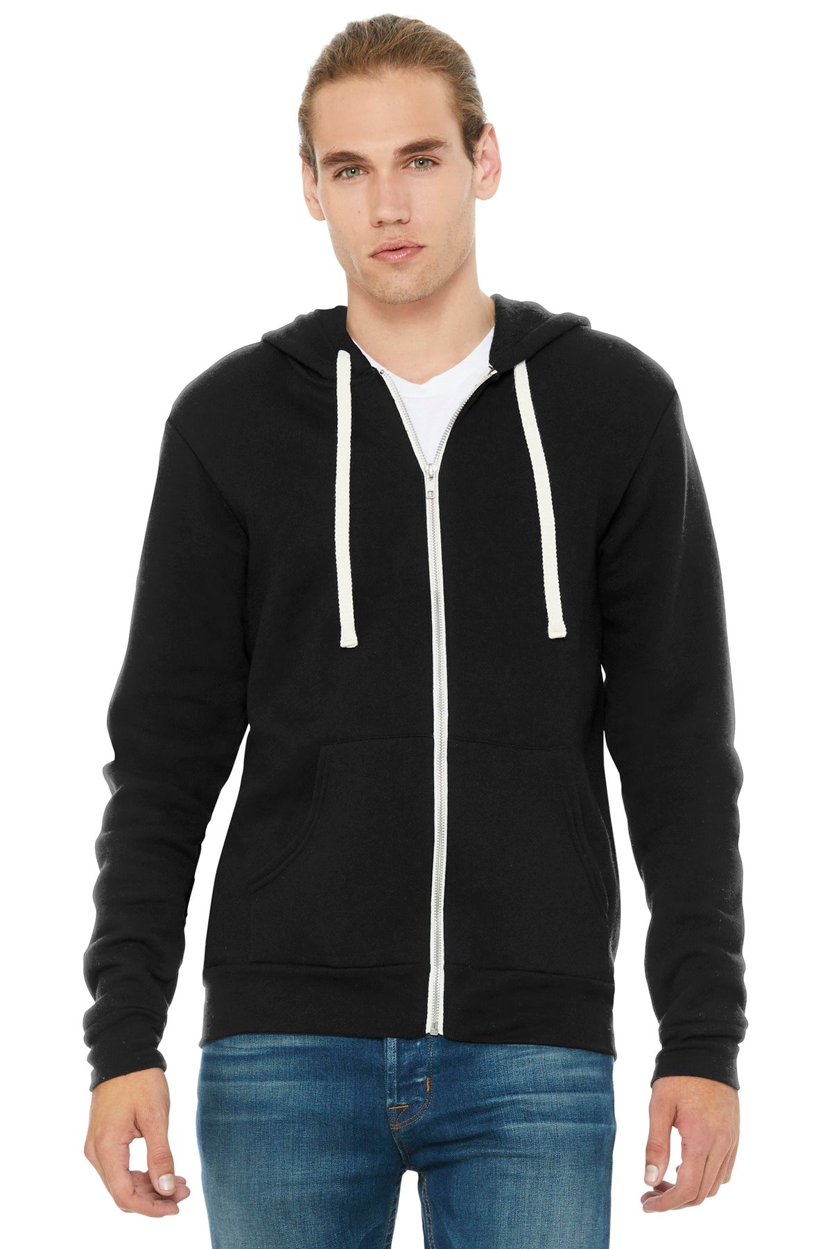 BELLA+CANVAS ® Unisex Triblend Sponge Fleece Full-Zip Hoodie. BC3909