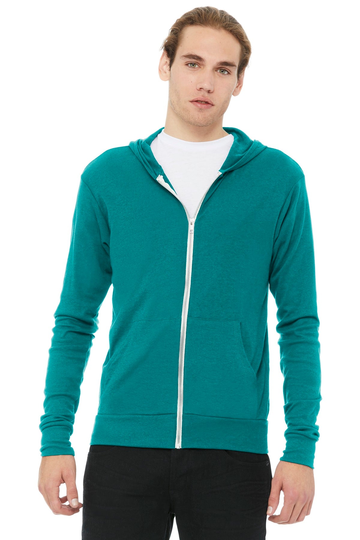 BELLA+CANVAS ® Unisex Triblend Full-Zip Lightweight Hoodie. BC3939