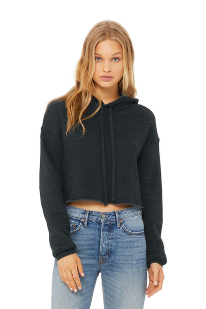 BELLA+CANVAS ® Women's Sponge Fleece Cropped Fleece Hoodie. BC7502