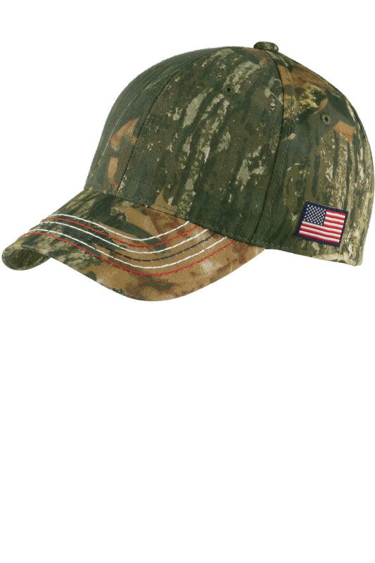 Port Authority ®  Americana Contrast Stitch Camouflage Cap. C909