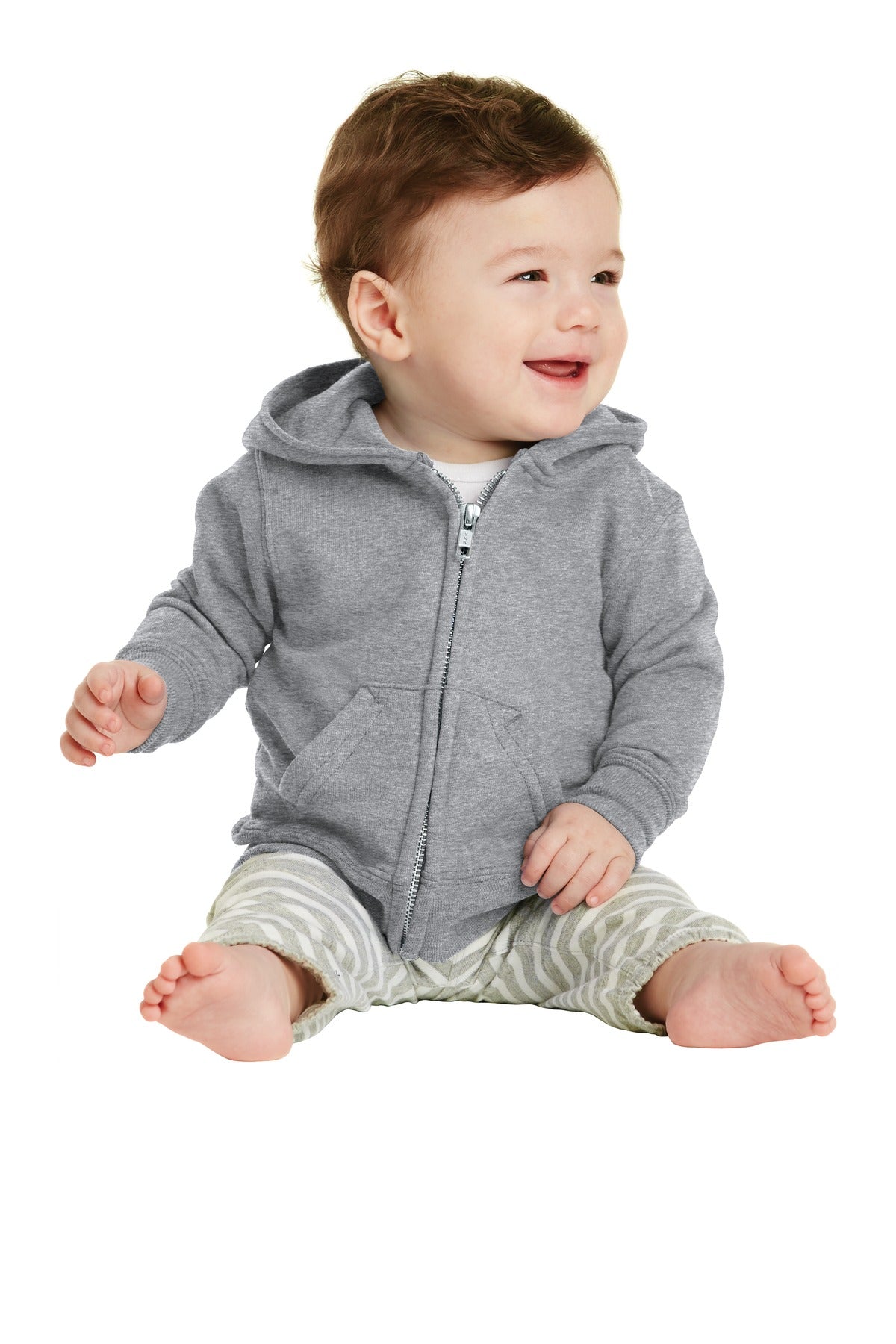 Port & Company ®  Infant Core Fleece Full-Zip Hooded Sweatshirt. CAR78IZH