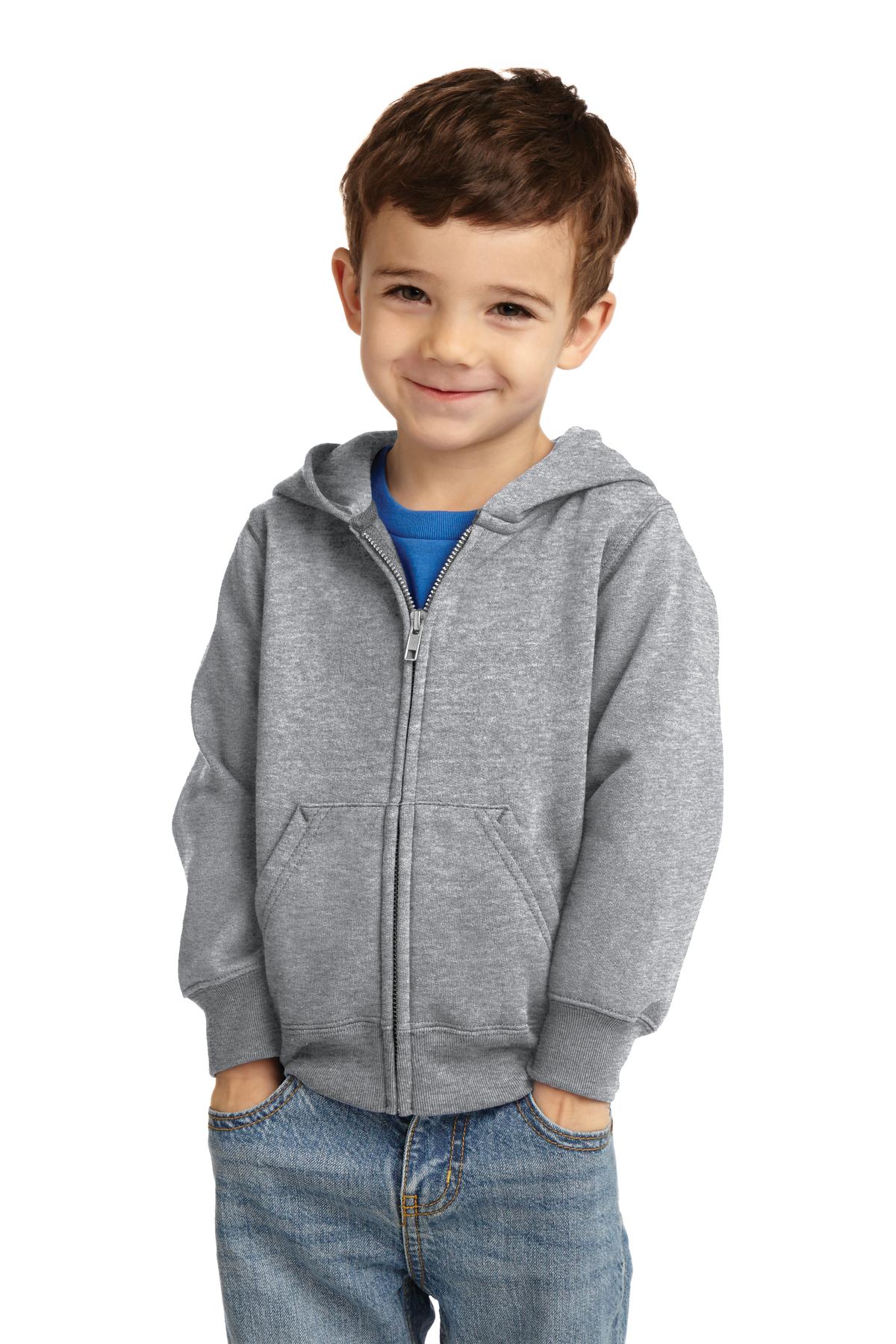 Port & Company® Toddler Core Fleece Full-Zip Hooded Sweatshirt. CAR78TZH