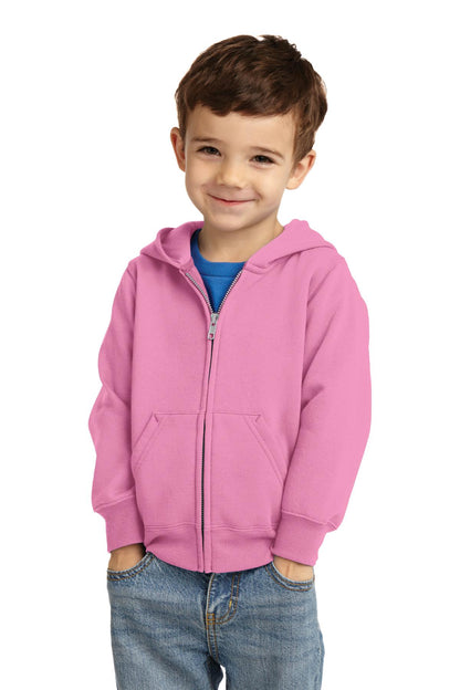 Port & Company® Toddler Core Fleece Full-Zip Hooded Sweatshirt. CAR78TZH