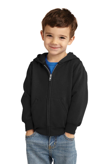 Port & Company® Toddler Core Fleece Full-Zip Hooded Sweatshirt. CAR78TZH