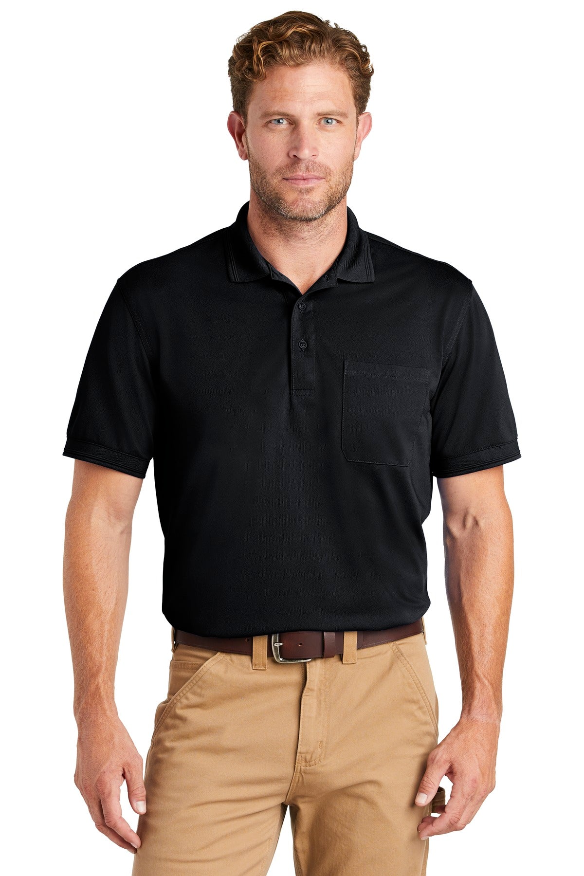 CornerStone  ®  Industrial Snag-Proof Pique Pocket Polo. CS4020P