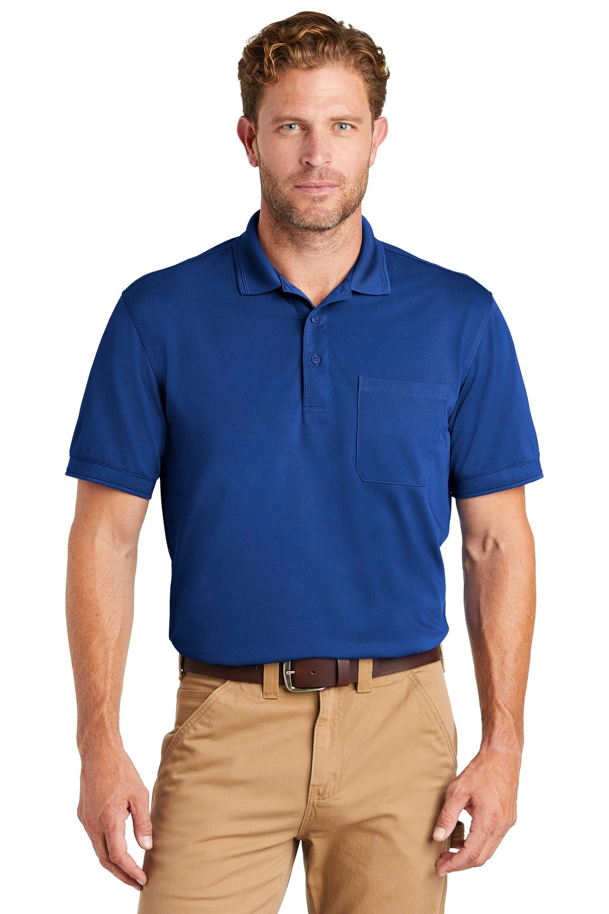 CornerStone  ®  Industrial Snag-Proof Pique Pocket Polo. CS4020P