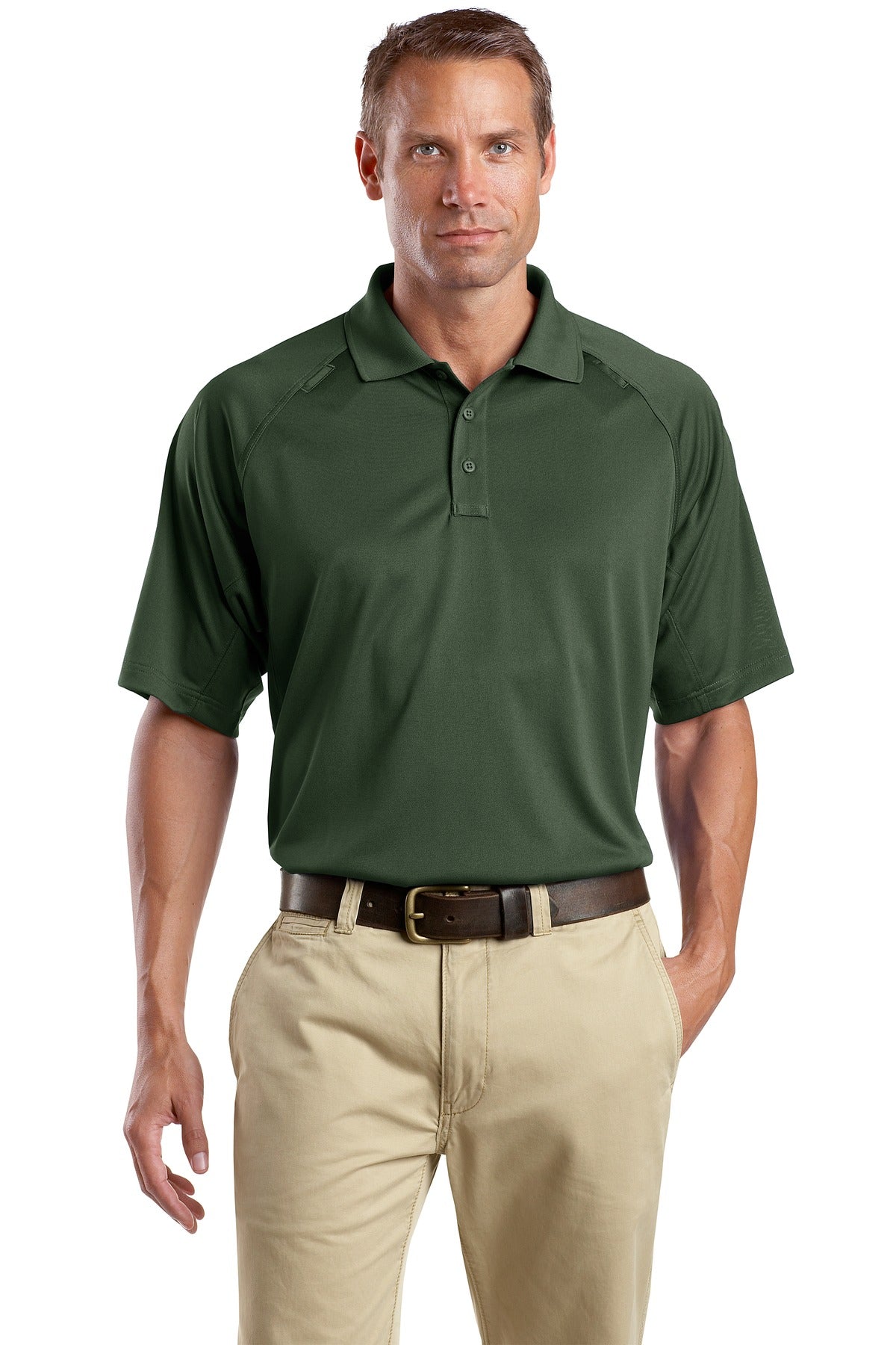 CornerStone ®  - Select Snag-Proof Tactical Polo. CS410 - Dark Green