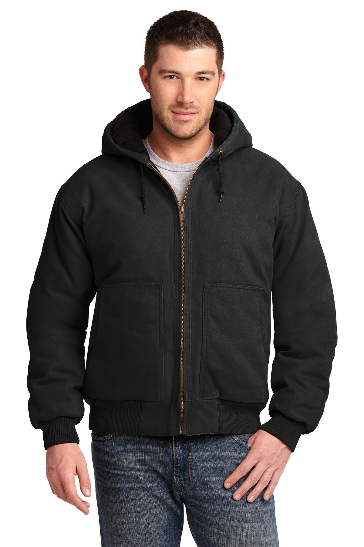 CornerStone ®  Washed Duck Cloth Insulated Hooded Work Jacket. CSJ41