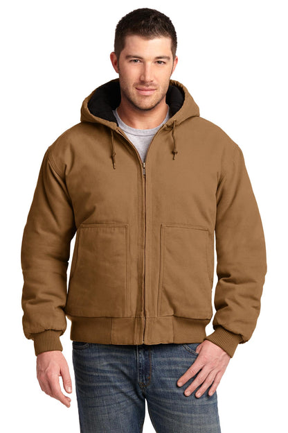 CornerStone ®  Washed Duck Cloth Insulated Hooded Work Jacket. CSJ41