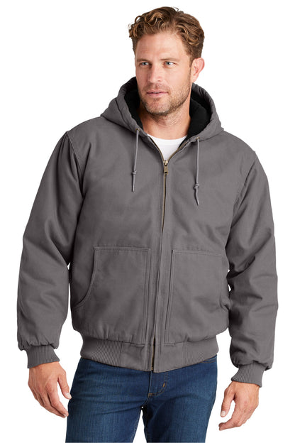 CornerStone ®  Washed Duck Cloth Insulated Hooded Work Jacket. CSJ41