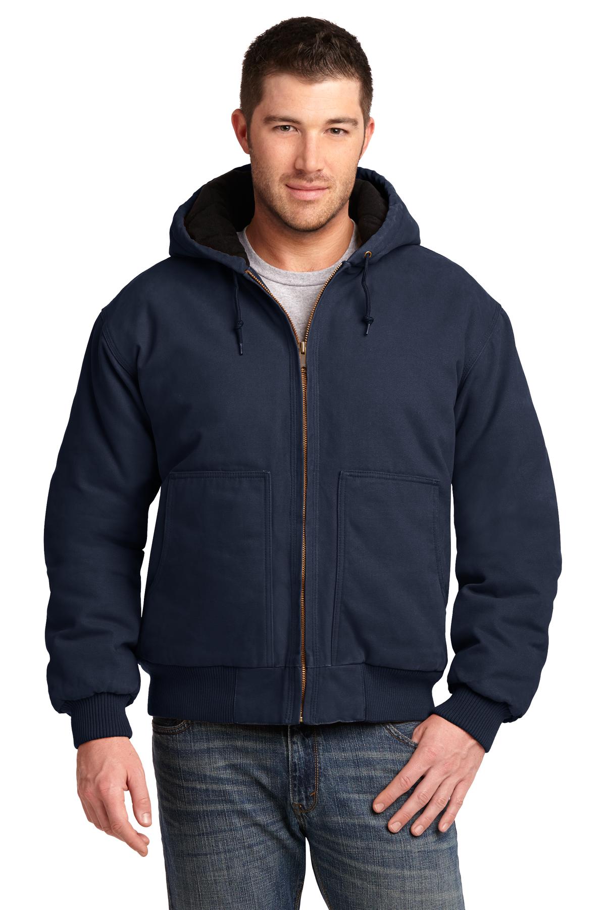 CornerStone ®  Washed Duck Cloth Insulated Hooded Work Jacket. CSJ41