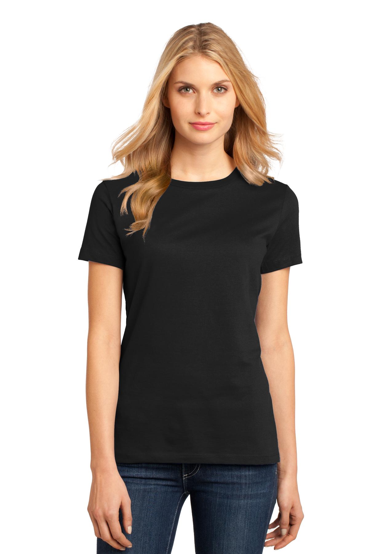 District ®  Women's Perfect Weight ® Tee. DM104L - Jet Black