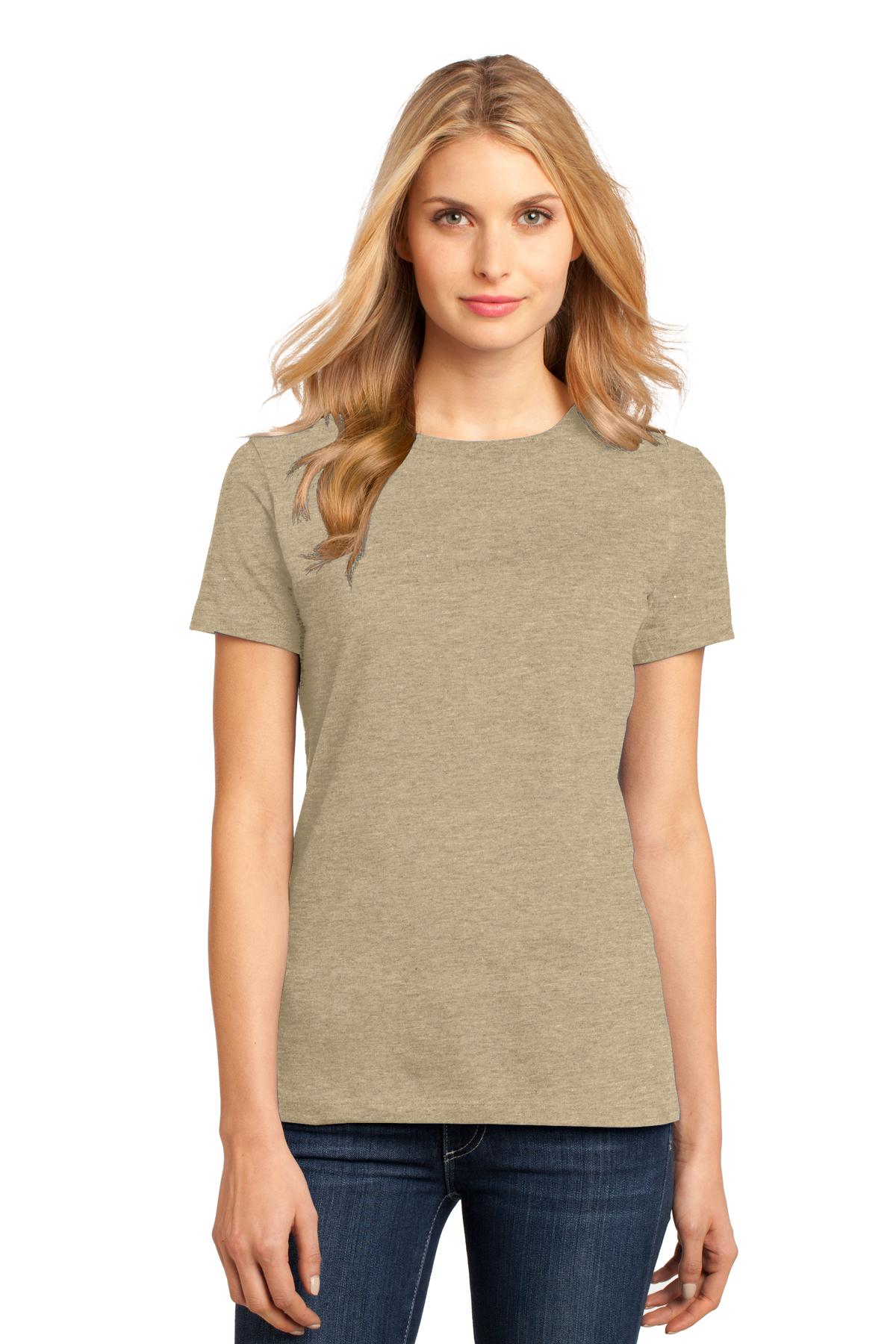 District ®  Women's Perfect Weight ® Tee. DM104L - Heathered Latte